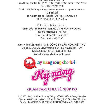 Tủ Sách Kỹ Năng Sống Cho Trẻ - Kỹ Năng Quan Tâm, Chia Sẻ, Giúp Đỡ