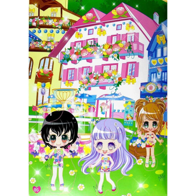 Sách - 1000 Hình Dán Trang Phục Công Chúa - Công Chúa Hoa Hướng Dương - Minh Thắng