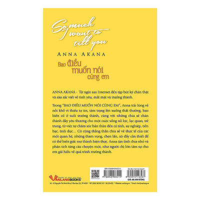 Sách - Bao Điều Muốn Nói Cùng Em - Anna Akana - VanLangBooks