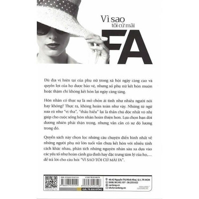 Sách - Vì Sao Tôi Cứ Mãi FA - Hà Mỹ Hồng - VanLangBooks