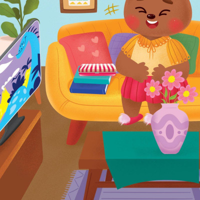 Sách Truyện Tranh Song Ngữ Việt Anh Cho Bé - Chưa Học Bài Xong Đừng Đi Chơi Nhé