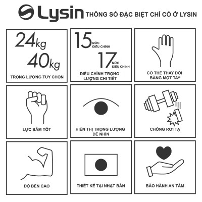 Tạ Đơn Điều Chỉnh Lysin Pumpking 24kg – Tạ Gym Đổi Trọng Lượng Nhanh Một Tay