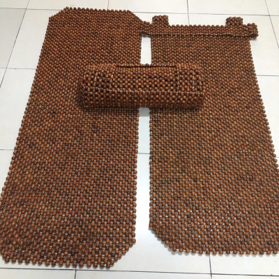 Băng Đệm Lót Ghế Sau Ô Tô Hạt Gỗ Hương Mộc 12ly ( hình thật ) 