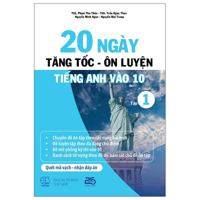 Sách - 20 Ngày Tăng Tốc-Ôn Luyện Tiếng Anh Vào 10 - Tập 1