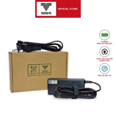 Sạc TeemoPC dùng Tương Thích Cho laptop Acer 45w 65w chân thường 5.5mm kèm dây nguồn Hàng Nhập Khẩu