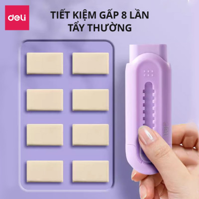 Gôm Tẩy Chì Khổng Lồ Dạng Kéo Deli - Không Dính Tay, Không Bụi Bẩn Tiện Dụng Cho Học Sinh - Màu Ngẫu Nhiên
