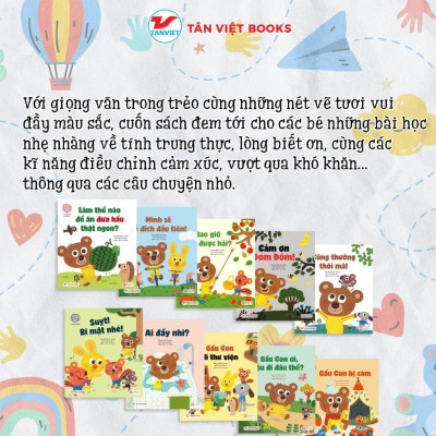 Sách - Gấu Con Tinh Nghịch - Chọn Lẻ Nhiều Chủ Đề - Nam Mi-young & Kim-Huyn - Tân Việt Books