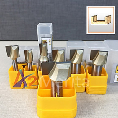 Mũi phay, mũi soi, mũi cắt gỗ thẳng lấy nền cốt 1/2"(12.7mm) Arden (Tùy chọn size - giá lẻ từng size)