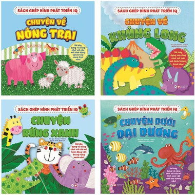 Sách Tương Tác - Ghép Hình Phát Triển IQ - Chọn Lẻ 4 Chủ Đề - Angela Muss - Tân Việt Books