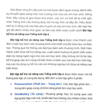 The Langmaster - Bài Tập Bổ Trợ Và Nâng Cao Tiếng Anh Lớp 6 - Tập 1 (Có Đáp Án) - Global Success _MT