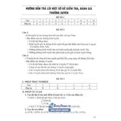 Sách - Đề Kiểm Tra Đánh Giá Địa Lí Lớp 6 - Bám Sát SGK Chân Trời Sáng Tạo & Kết Nối Tri Thức Với Cuộc Sống - Hồng Ân