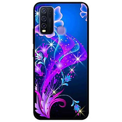 Ốp lưng dành cho Vivo Y30 - Y30i - Y50 mẫu Họa Tiết Bướm Tím