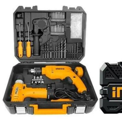 BỘ MÁY KHOAN VÀ ĐỒ NGHỀ GIA ĐÌNH 108 CHI TIẾT 680W 13MM INGCO HKTHP11081- HÀNG CHÍNH HÃNG