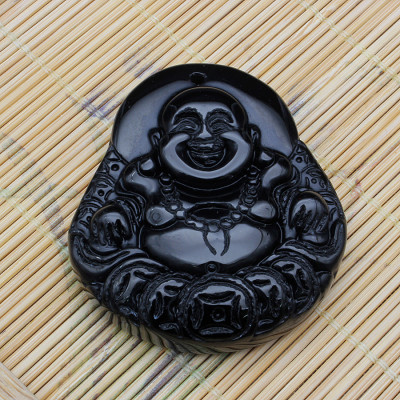 Mặt phật Di Lặc Mặt dây chuyền Nam và Nữ Mdn043 đá tự nhiên