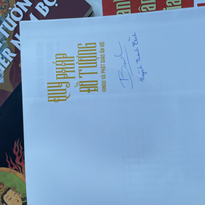 Combo 4c tg Huỳnh Thanh Bình: Quy pháp đồ tượng- Hundu và Phật giáo Ấn Độ, Tranh tường Khmer Nam Bộ, Biểu tượng thần thoại về Chư thiên & linh vật Phật Giáo và Tranh dân gian Nam Bộ (có ký tặng của tác giả)