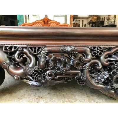 Sập ngũ phúc chim hoa 1m8x2m2 giá rẻ