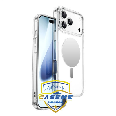 Ốp Lưng Wi wu MIRROR MCC-701 Trong Suốt Dành Cho  iPhone 17/iPhone Air /iPhone 17 Pro /iPhone 17 Pro Max – Hỗ Trợ Sạc Từ Tính - Hàng Chính Hãng