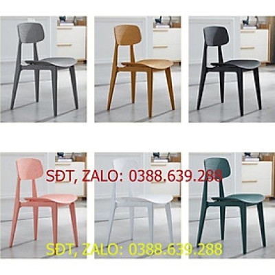 SIÊU ĐẸP  Ghế nhựa quán ăn, quán vỉa hè trà đá, nhà bếp - Ghế nhựa PP tổng hợp đúc nguyên khối cao cấp dễ sử dụng