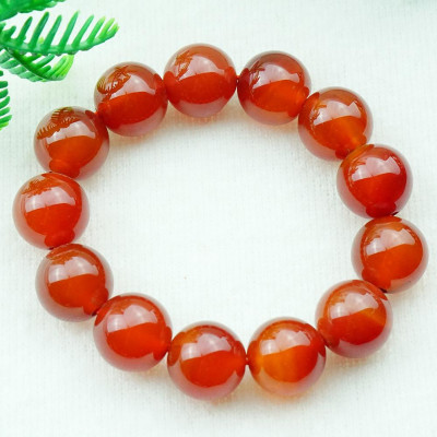 Vòng tay mã não đỏ tự nhiên 16 mm