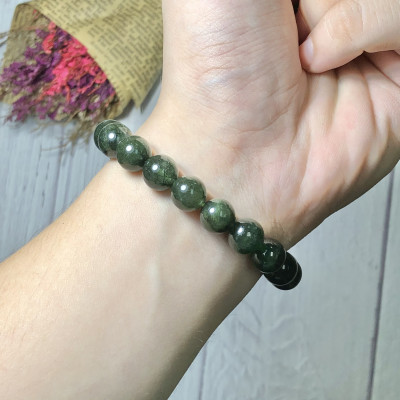 Vòng tay Thạch Anh Tóc xanh 9mm chuẩn 4A