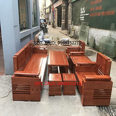 Bộ Bàn Ghế Sofa Đối Trứng Gỗ Sồi Nga