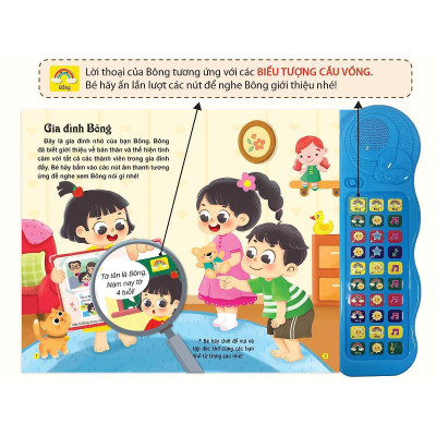 Sách Âm Thanh - Bé Học Nói Phiên Bản Đặc Biệt Với 30 Nút Bấm Cho Bé 0 - 6 Tuổi - Đinh Tị Books