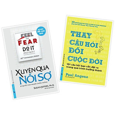 Sách - Combo Xuyên qua nỗi sợ + Thay câu hỏi đổi cuộc đời  - FirstNews