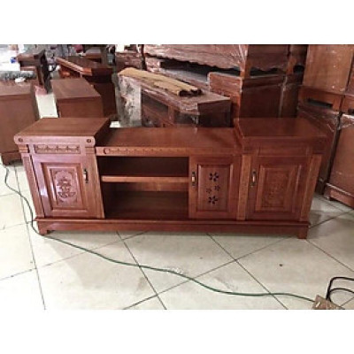 Kệ tv gỗ tự nhiên 1m2 1m4 1m6 1m8 2m 2m2 2m4