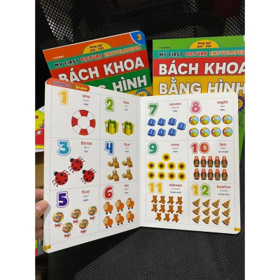 Sách - 5 cuốn Bách Khoa Bằng Hình Đầu Tiên Cho Bé Theo Chủ Đề - Song ngữ Anh Việt - Quét mã QR nghe đọc