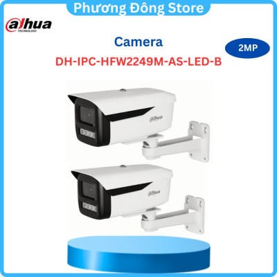 Camera IP Wizsense Full-color 2.0 Megapixel DAHUA DH-IPC-HFW2249M-AS-LED-B - Hàng chính hãng