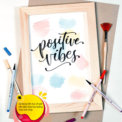 Bút lông màu STABILO Pen 68 brush PN68BR - Xanh lá chuối (43)