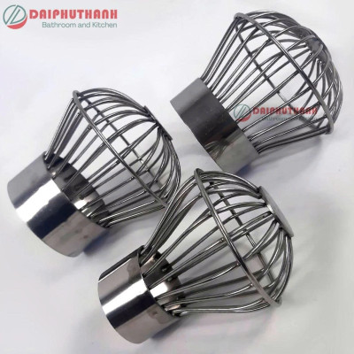 Cầu Chắn Rác Ban Công Quả Cầu Lọc Rác Sân Thượng Inox SUS304 - Nhiều kích cỡ, dùng cho ống phi 60, 90, 110,..