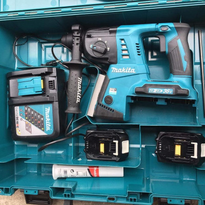 MÁY KHOAN ĐỘNG LỰC DÙNG PIN 18V 2.5J (01 ĐẾ SẠC NHANH 02 PIN 4.0AH) MAKITA DHR263RM2- HÀNG CHÍNH HÃNG