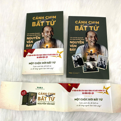 Sách - Cánh Chim Bất Tử - Câu Chuyện Về Người Phi Công Huyền Thoại Nguyễn Văn Bảy - Phiên Bản Kỷ Niệm 80 Năm - Tặng Kèm Bookmark + Postcard