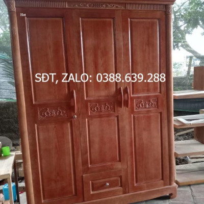 tủ áo gỗ sồi nga