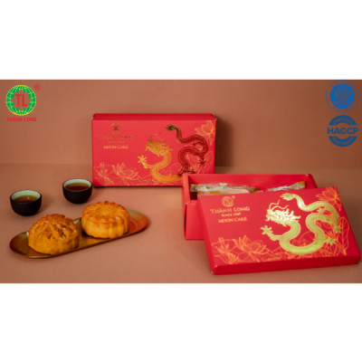 Hộp bánh trung thu 2 bánh 1 trứng 150g - Combo Super A2- Thành Long (300g) - VIỆT NAM