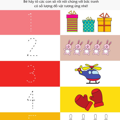 Sách - Rèn Luyện Kỹ Năng Cầm Bút Cho Trẻ - Tô Nét Số Đếm