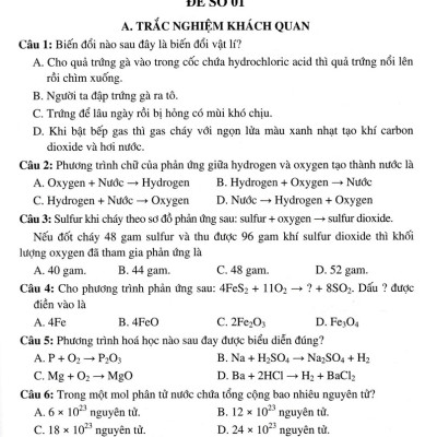 Tuyển Tập Đề Kiểm Tra Định Kì Khoa Học Tự Nhiên Lớp 8 (Dùng Chung Cho Các Bộ SGK Hiện Hành) _HA