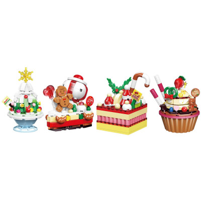 Đồ Chơi Lắp Ráp Chủ Đề Giáng Sinh - Gingerbread Man Ice Cream Pie - Keepplay K29804 (164 Mảnh Ghép)