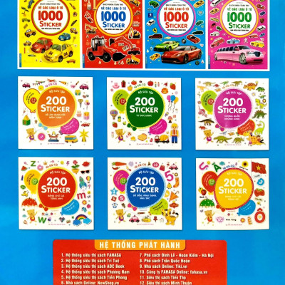 Bách Khoa Toàn Thư Về Các Loại Ô Tô 1000 Sticker - 1000 Miếng Dán Hình Thông Minh - Siêu Xe