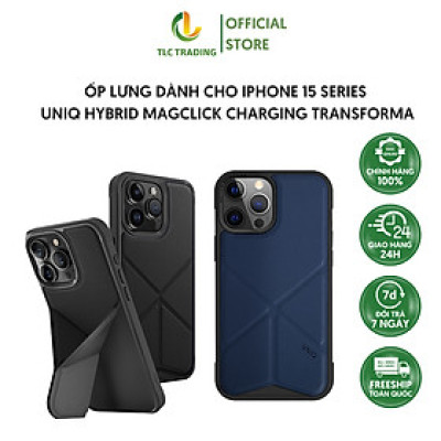 Ốp lưng dành cho iPhone 15 Pro/ 15 Pro Max UNIQ Hybrid Magclick Charging Transforma - Hàng Chính Hãng
