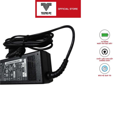 Sạc Tương Thích Cho Laptop Toshiba 19V 3.42A (65W) Chân Thường Kích Thước 5.5Mm * 2.5Mm - Nhập Khẩu - Hàng Nhập Khẩu New Seal TEEMO PC TEAC13