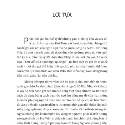 Lịch Sử Chữ Quốc Ngữ 1615-1919