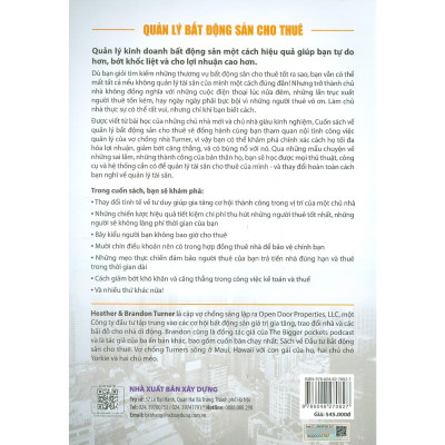 Sách - Quản Lý Bất Động Sản Cho Thuê - Tìm Kiếm, Sàng Lọc Và Quản Lý Người Thuê Nhẹ Nhàng Hơn Với Tối Đa Lợi Nhuận - NXB Xây Dựng