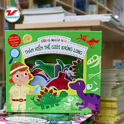 Sách - Cùng Nhập Vai - Thám Hiểm Thế Giới Khủng Long - Tân Việt Books