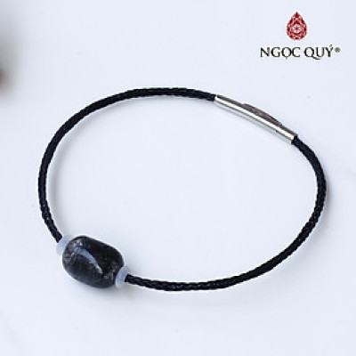 Vòng dây thép đá thạch anh tóc đen mệnh thủy, mộc - Ngọc Quý Gemstones