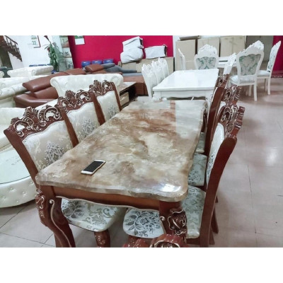 bộ bàn ghế ăn tân cổ điển nhập khẩu ms 01