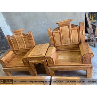 Bộ Bàn Ghế Âu Á Gỗ Sôid