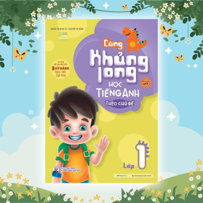 Sách - Cùng Khủng Long Học Tiếng Anh Theo Chủ Đề Lớp 1 - Megabook