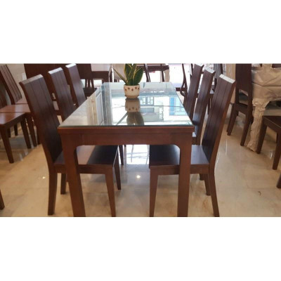 Bàn Ăn Hiện Đại Màu Óc Chó ( Hàng Cao Cấp)